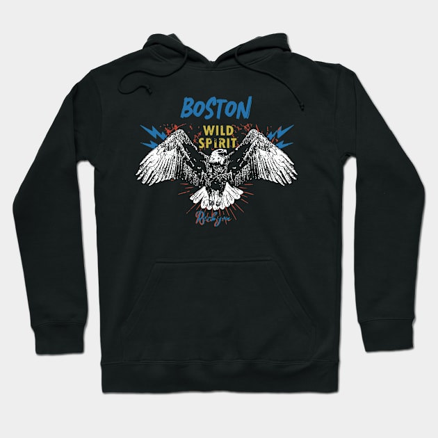 boston wild spirit Hoodie by akhirnya pattern